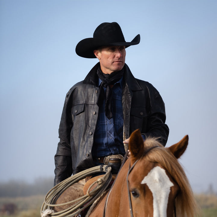 20X Black Gold 4 1/4" Brim Cowboy Hat - RESISTOL Cowboy Hats