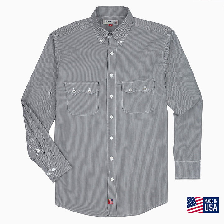 Resistol Pinstripe Dress Shirt - RESISTOL Cowboy Hats