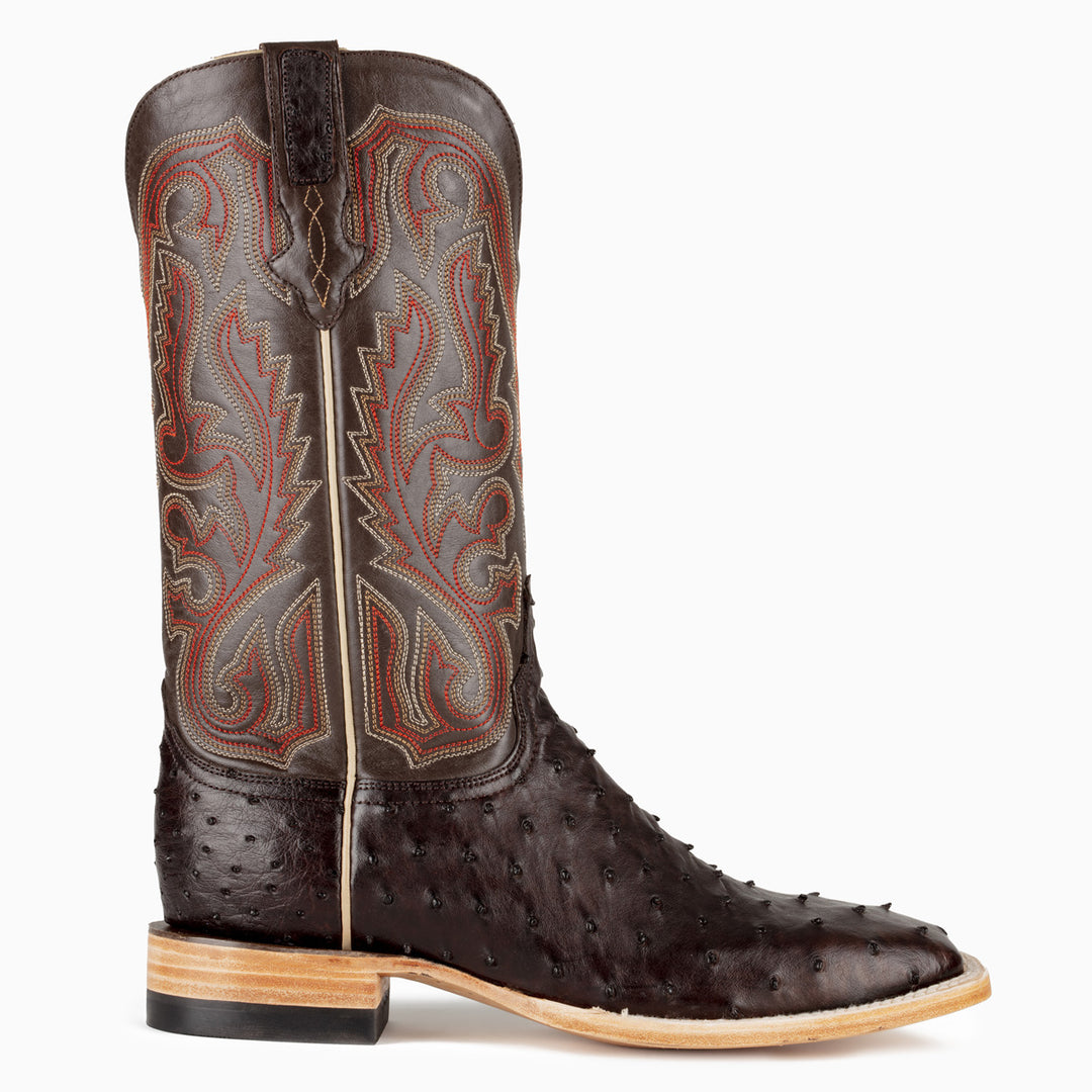 Nicotine Full Quill Ostrich - RESISTOL Cowboy Hats