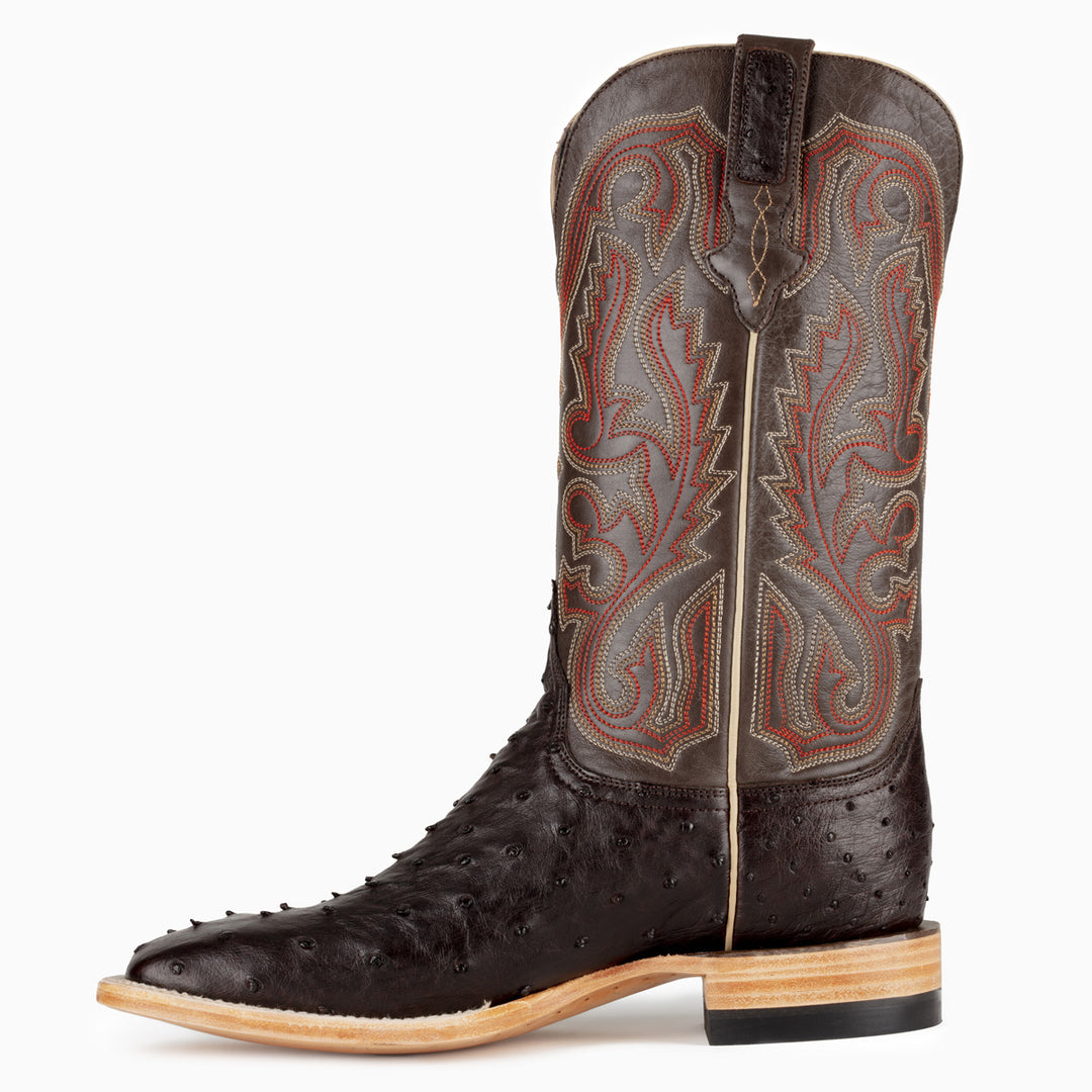 Nicotine Full Quill Ostrich - RESISTOL Cowboy Hats