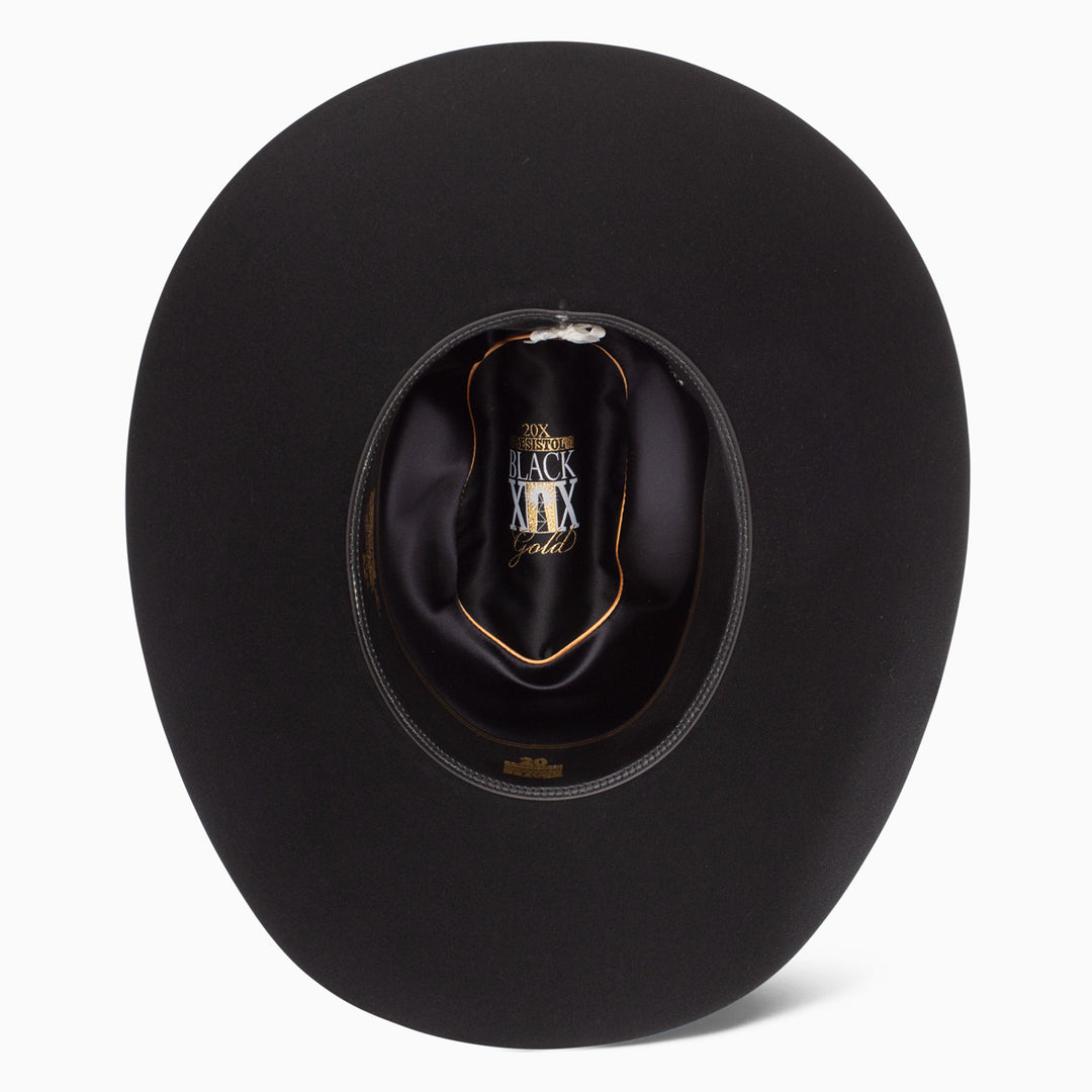 20X Black Gold Cowboy Hat - RESISTOL Cowboy Hats