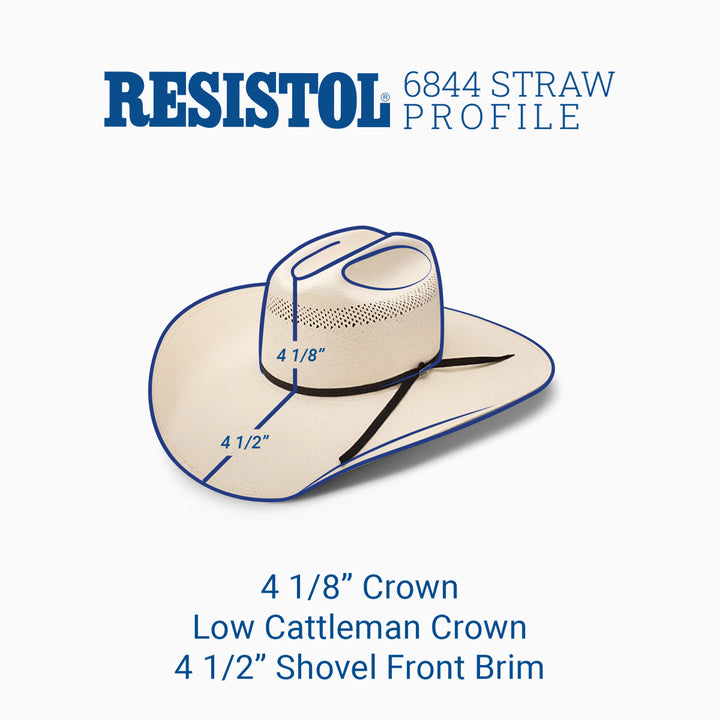 20X Cut Bank 68 Profile Cowboy Hat - RESISTOL Cowboy Hats