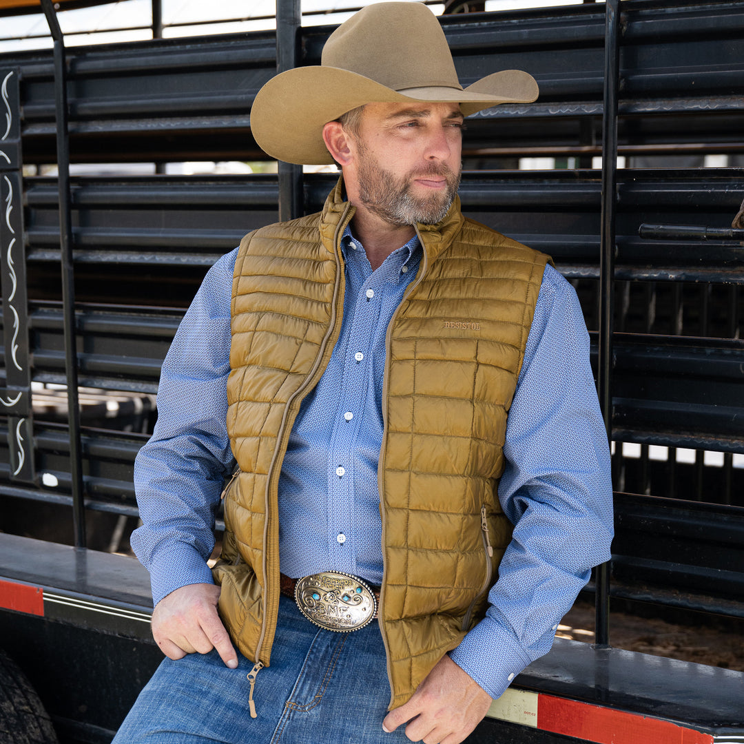 Cold Bloq Vest - Pecan - RESISTOL Cowboy Hats