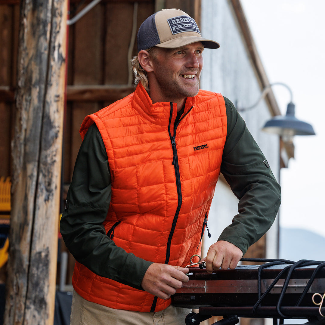 Cold Bloq Vest- Orange Blaze - RESISTOL Cowboy Hats