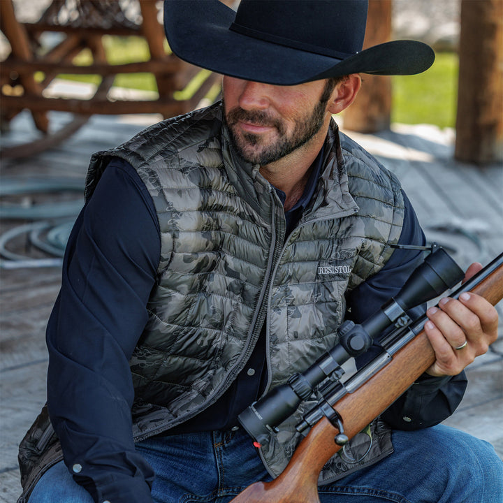 Cold Bloq Vest- Signature Camo - RESISTOL Cowboy Hats