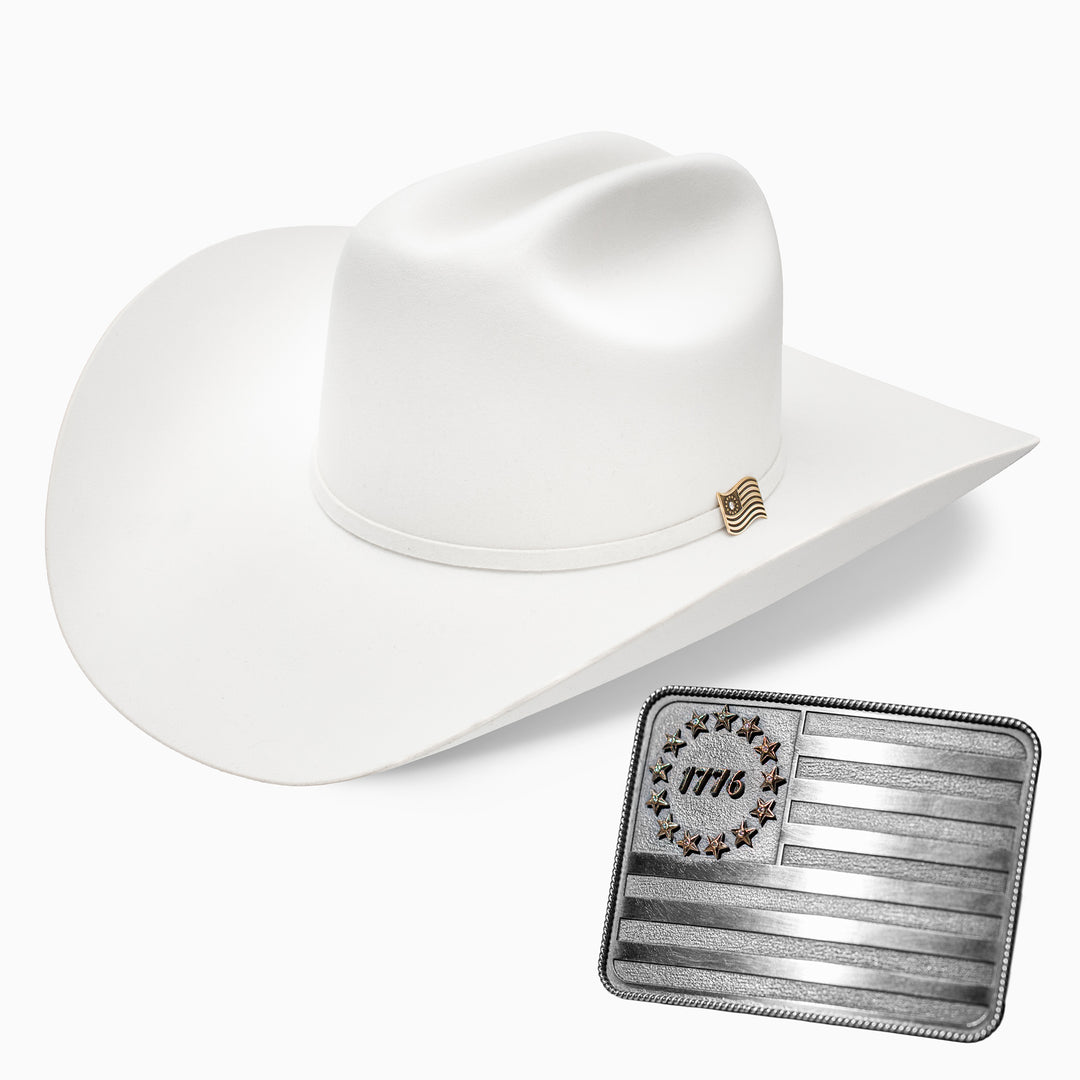 The Resistol 1776 with Clint Orms Buckle Set