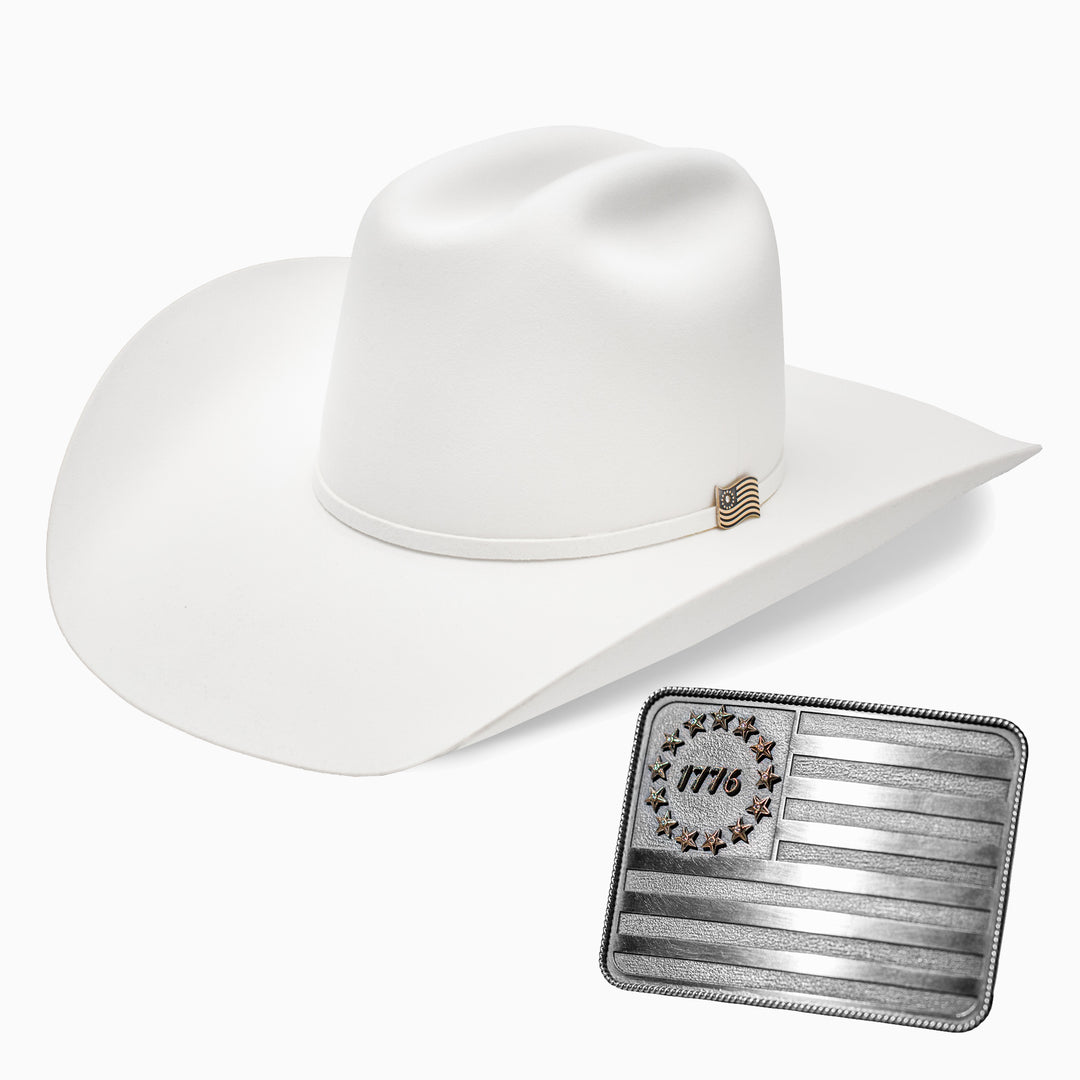 The Resistol 1776 with Clint Orms Buckle Set - RESISTOL Cowboy Hats
