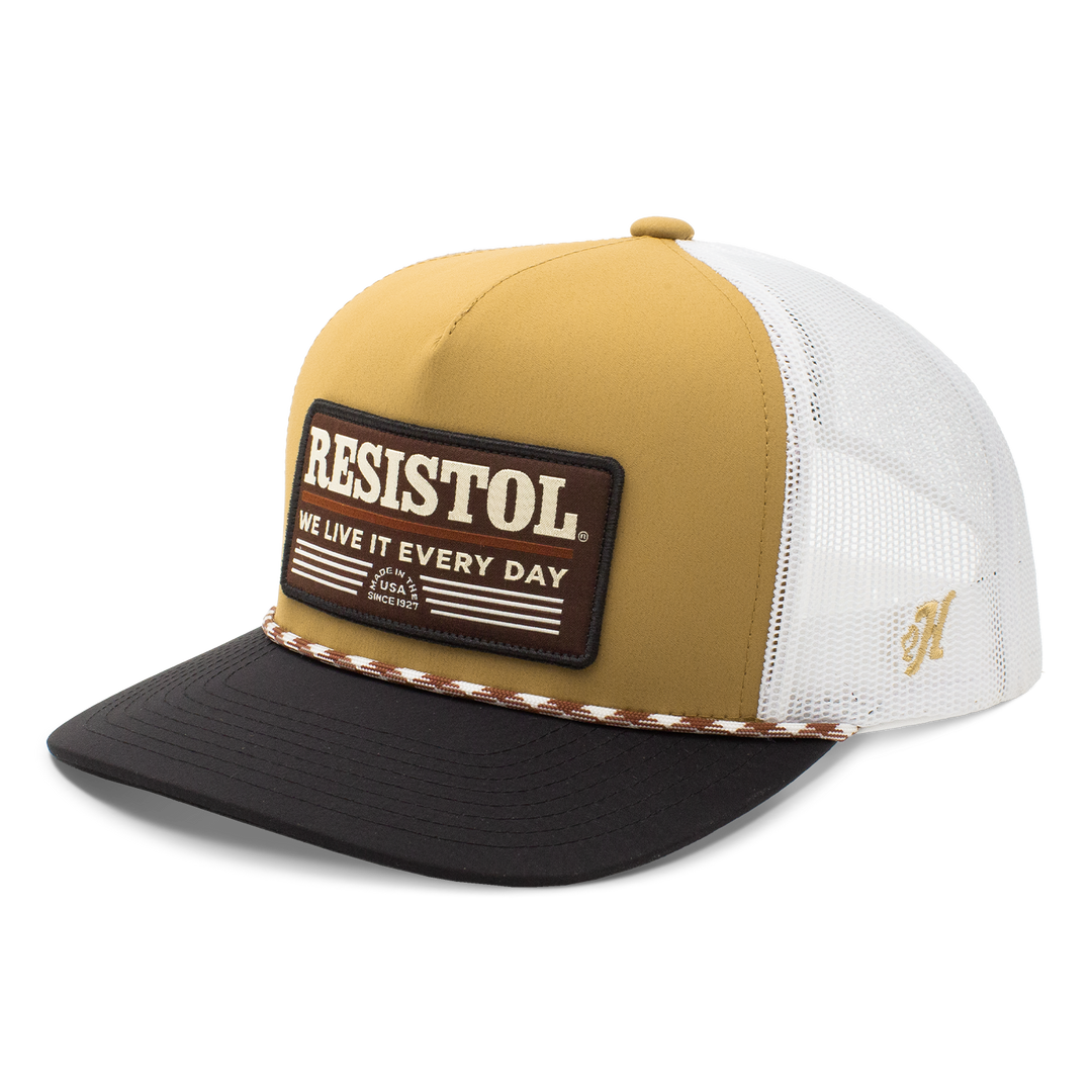 Hooey Resistol - Tan Patch Rope Trucker Cap - RESISTOL Cowboy Hats