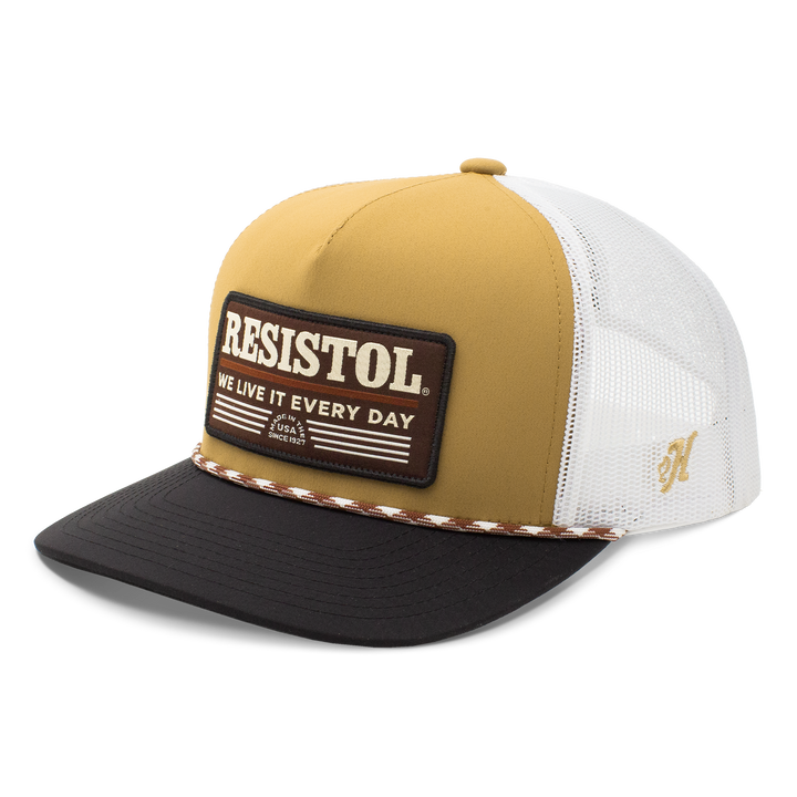 Hooey Resistol - Tan Patch Rope Trucker Cap - RESISTOL Cowboy Hats