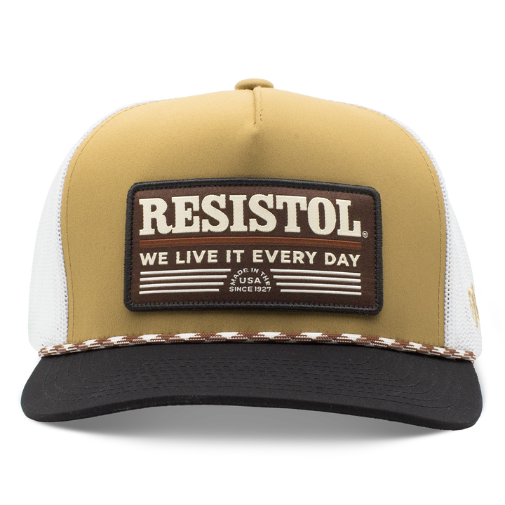 Hooey Resistol - Tan Patch Rope Trucker Cap - RESISTOL Cowboy Hats