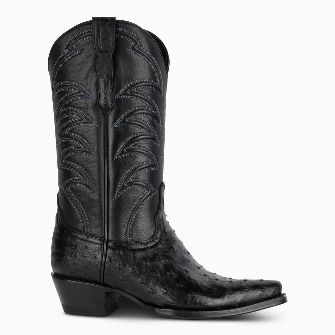 Black Full Quill Ostrich - Women's Pointed - RESISTOL Cowboy Hats