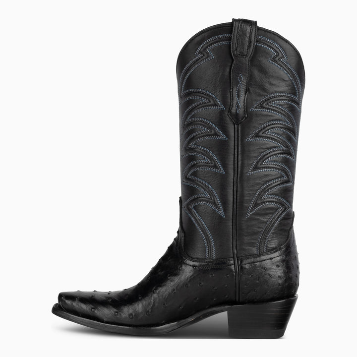 Black Full Quill Ostrich - Women's Pointed - RESISTOL Cowboy Hats