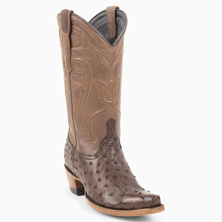 Brown Full Quill Ostrich - Women's Pointed - RESISTOL Cowboy Hats