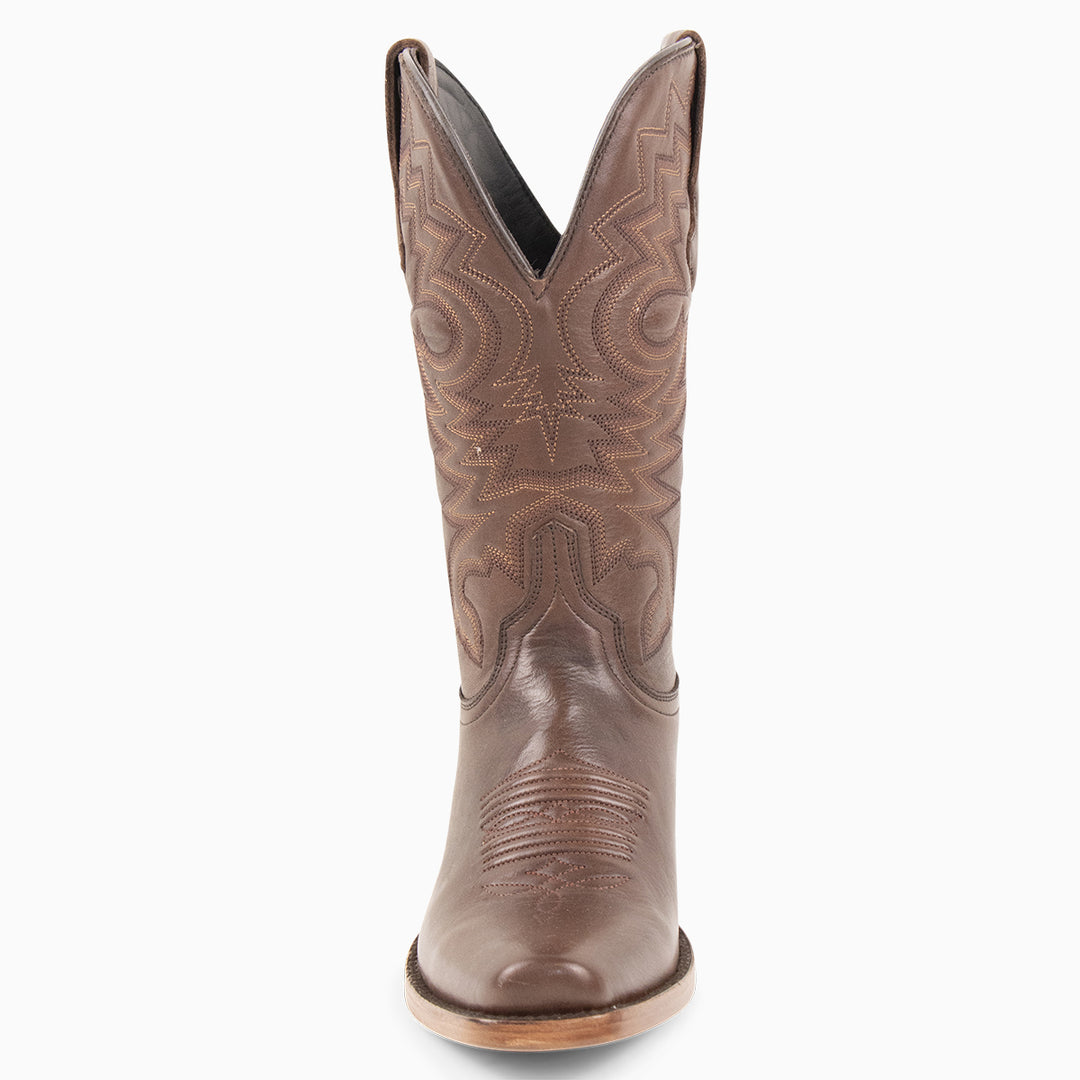 Brown Full Quill Ostrich - Women's Pointed - RESISTOL Cowboy Hats