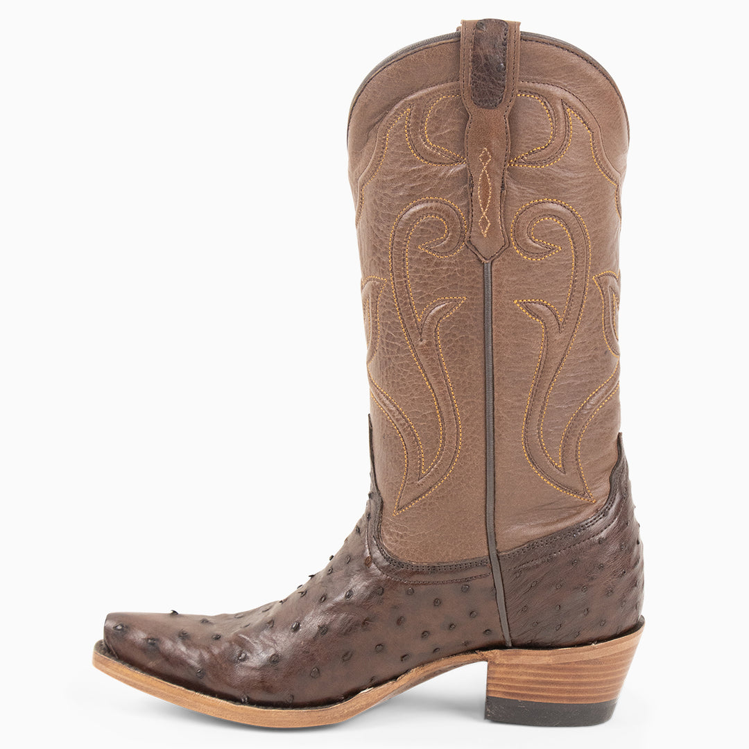 Brown Full Quill Ostrich - Women's Pointed - RESISTOL Cowboy Hats