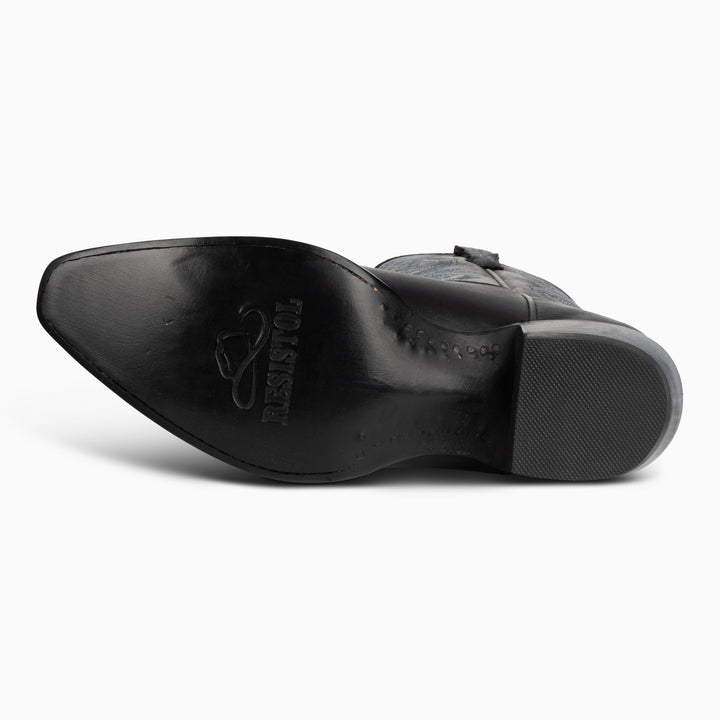 Black Jersey Cowhide - Women's Pointed - RESISTOL Cowboy Hats