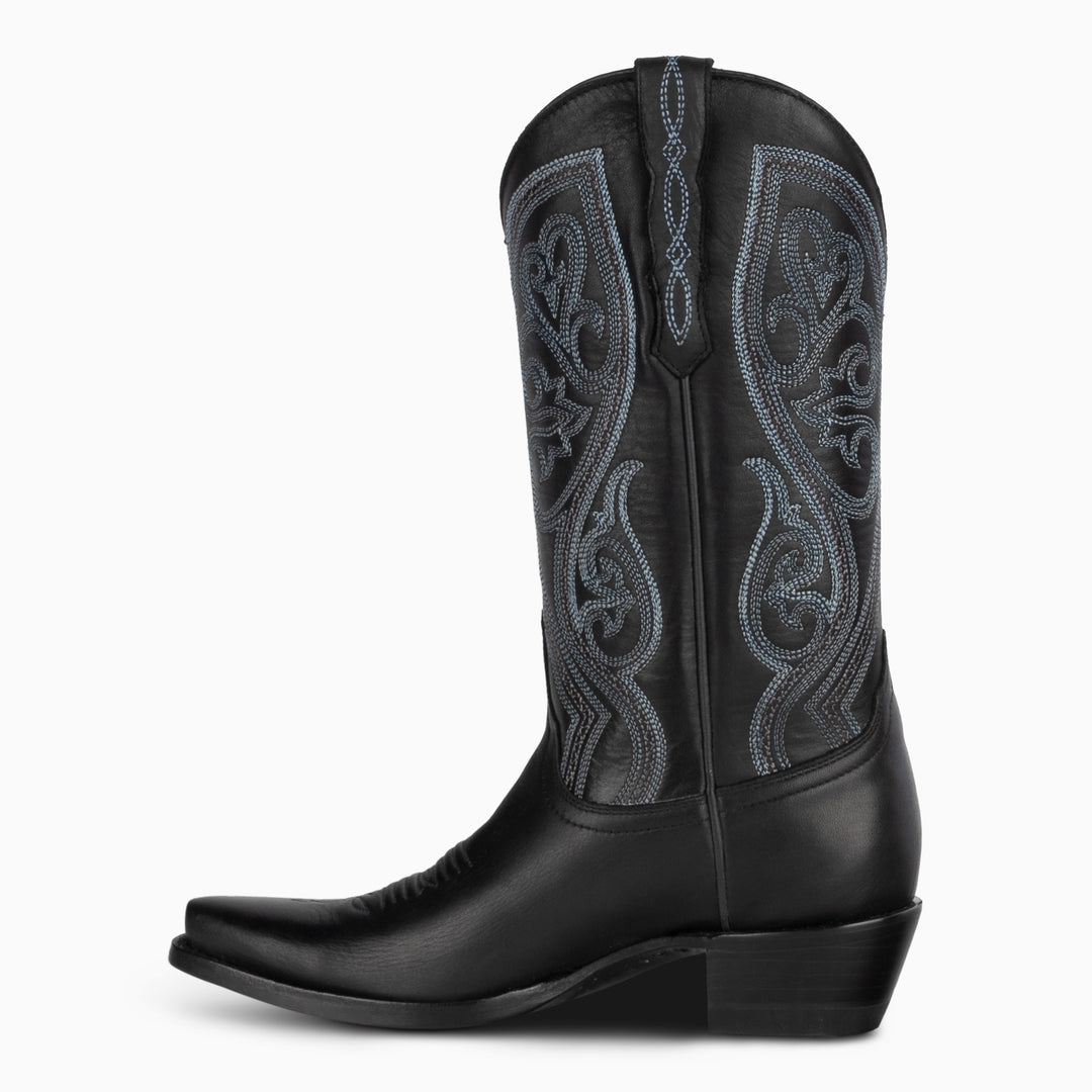 Black Jersey Cowhide - Women's Pointed - RESISTOL Cowboy Hats
