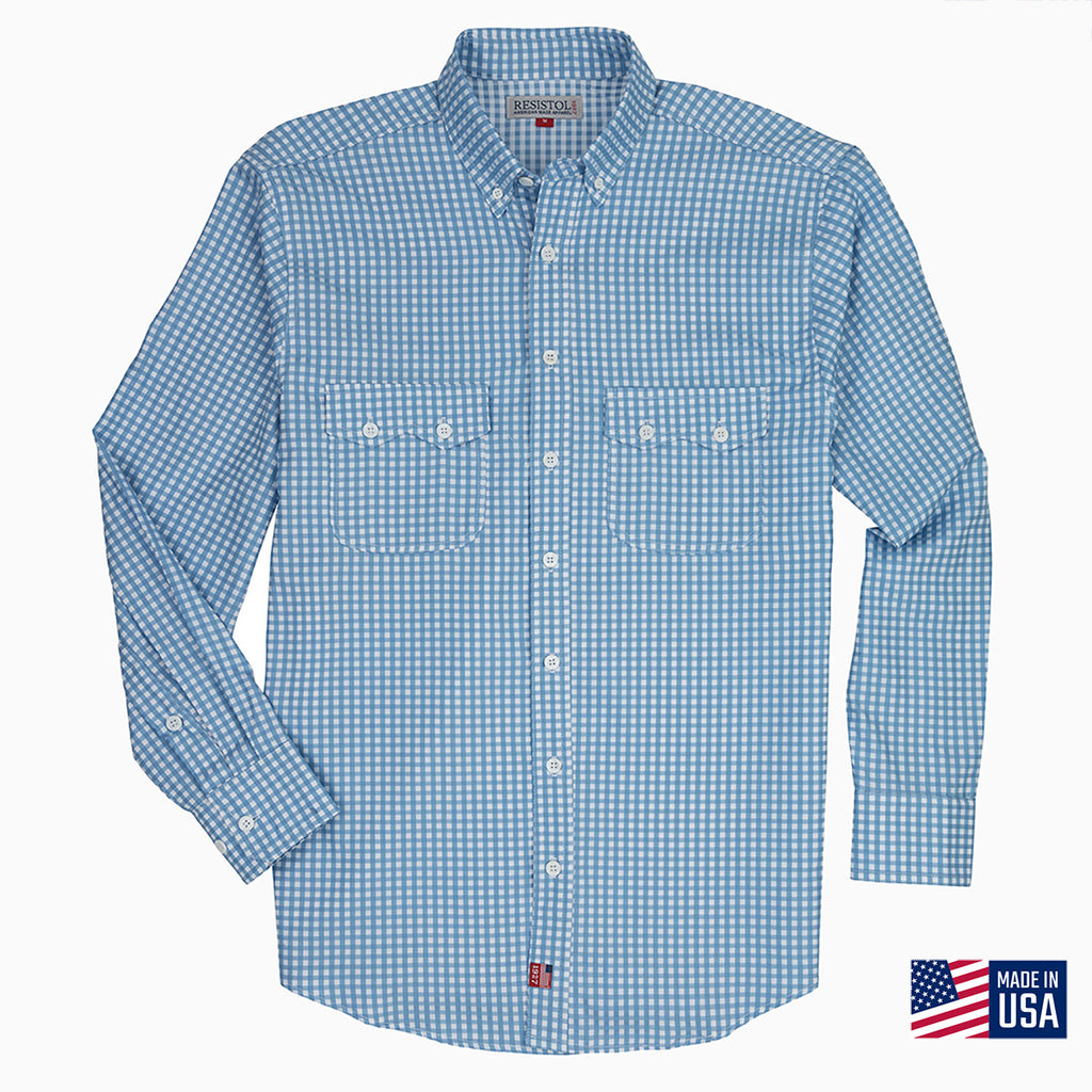 Resistol Gingham Dress Shirt - L