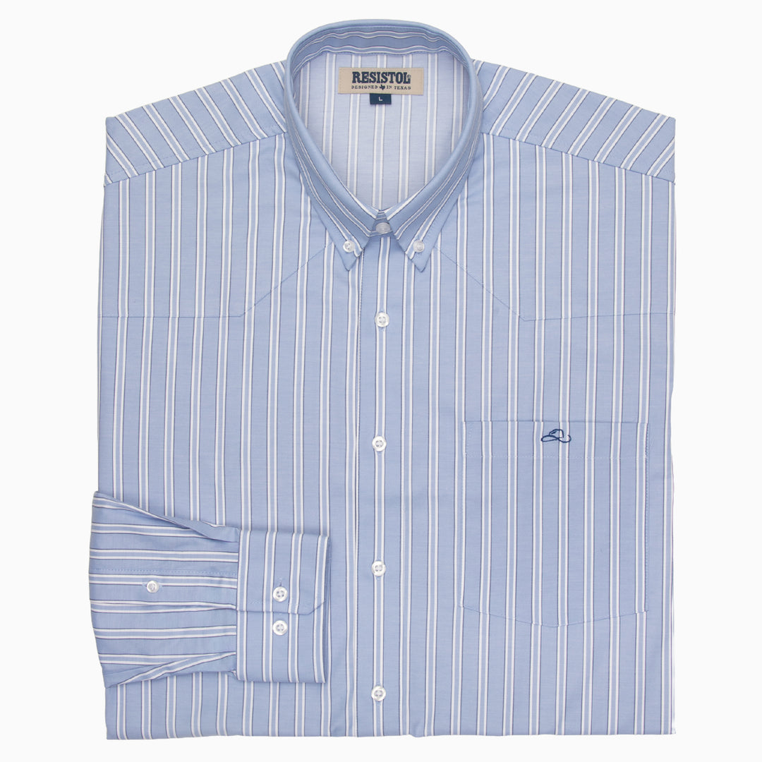 Resistol Dress Shirt - Blue - RESISTOL Cowboy Hats