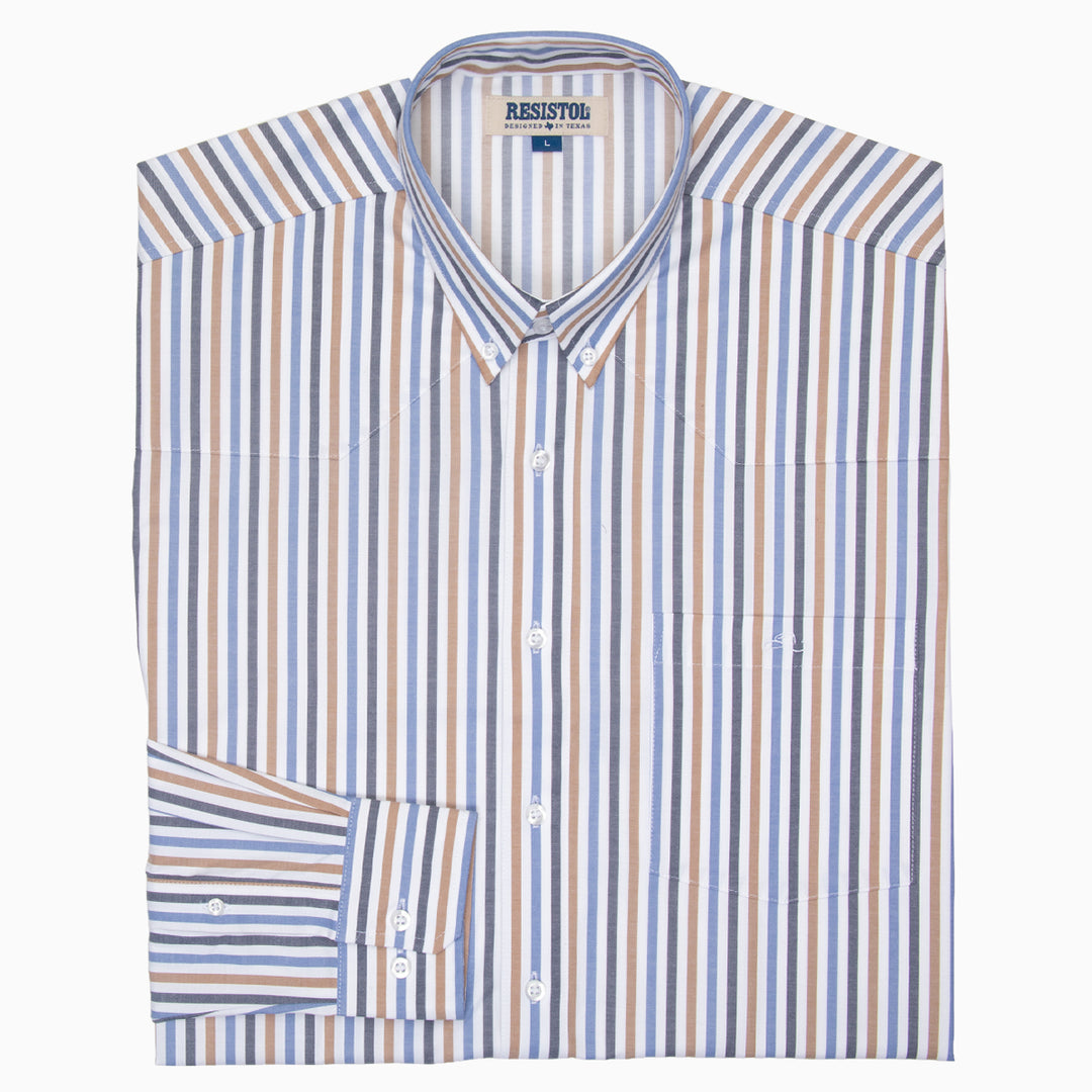 Resistol Dress Shirt - Multi-Stripe - RESISTOL Cowboy Hats