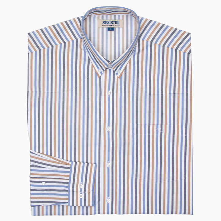 Resistol Dress Shirt - Multi-Stripe - RESISTOL Cowboy Hats