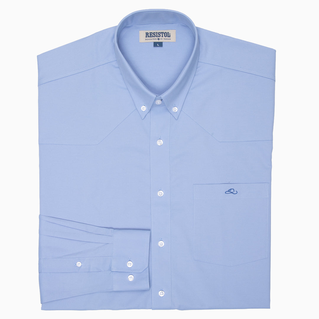 Resistol Dress Shirt - Light Blue - RESISTOL Cowboy Hats