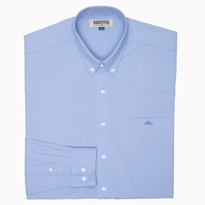 Resistol Dress Shirt - Light Blue - RESISTOL Cowboy Hats