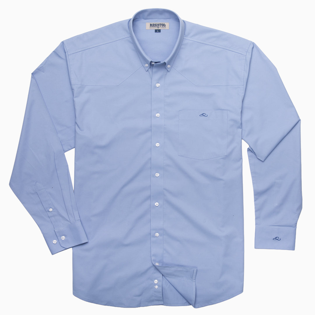 Resistol Dress Shirt - Light Blue - RESISTOL Cowboy Hats