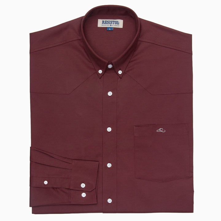 Resistol Dress Shirt - Wine - RESISTOL Cowboy Hats
