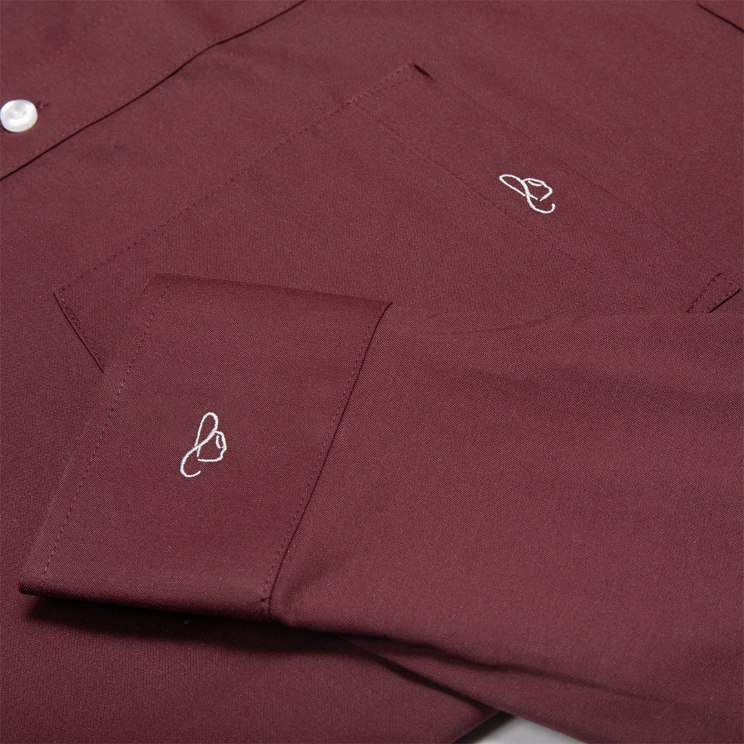 Resistol Dress Shirt - Wine - RESISTOL Cowboy Hats