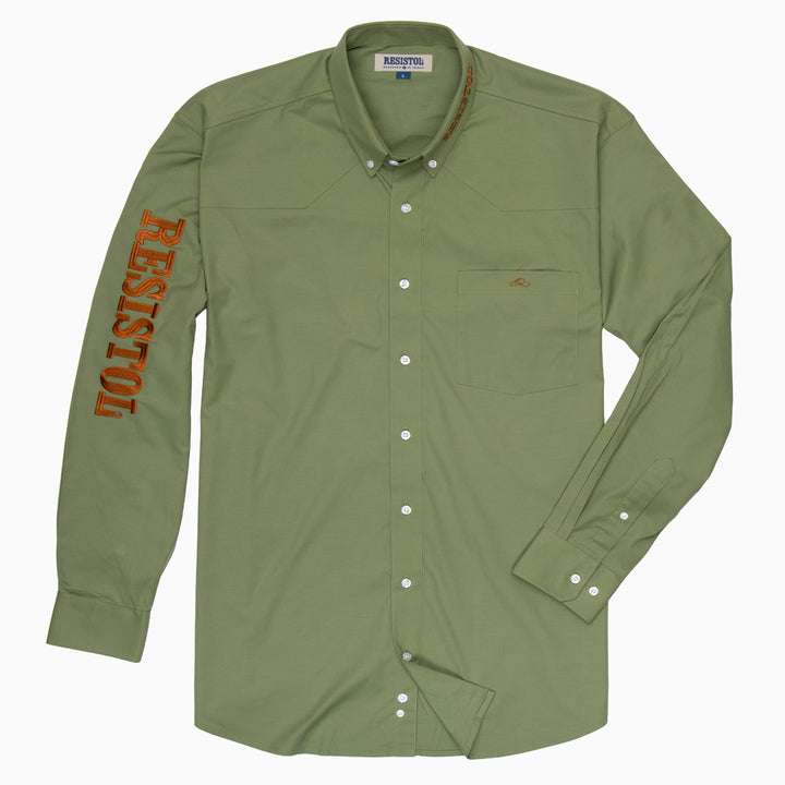 Resistol Marketing Shirt - Olive - RESISTOL Cowboy Hats
