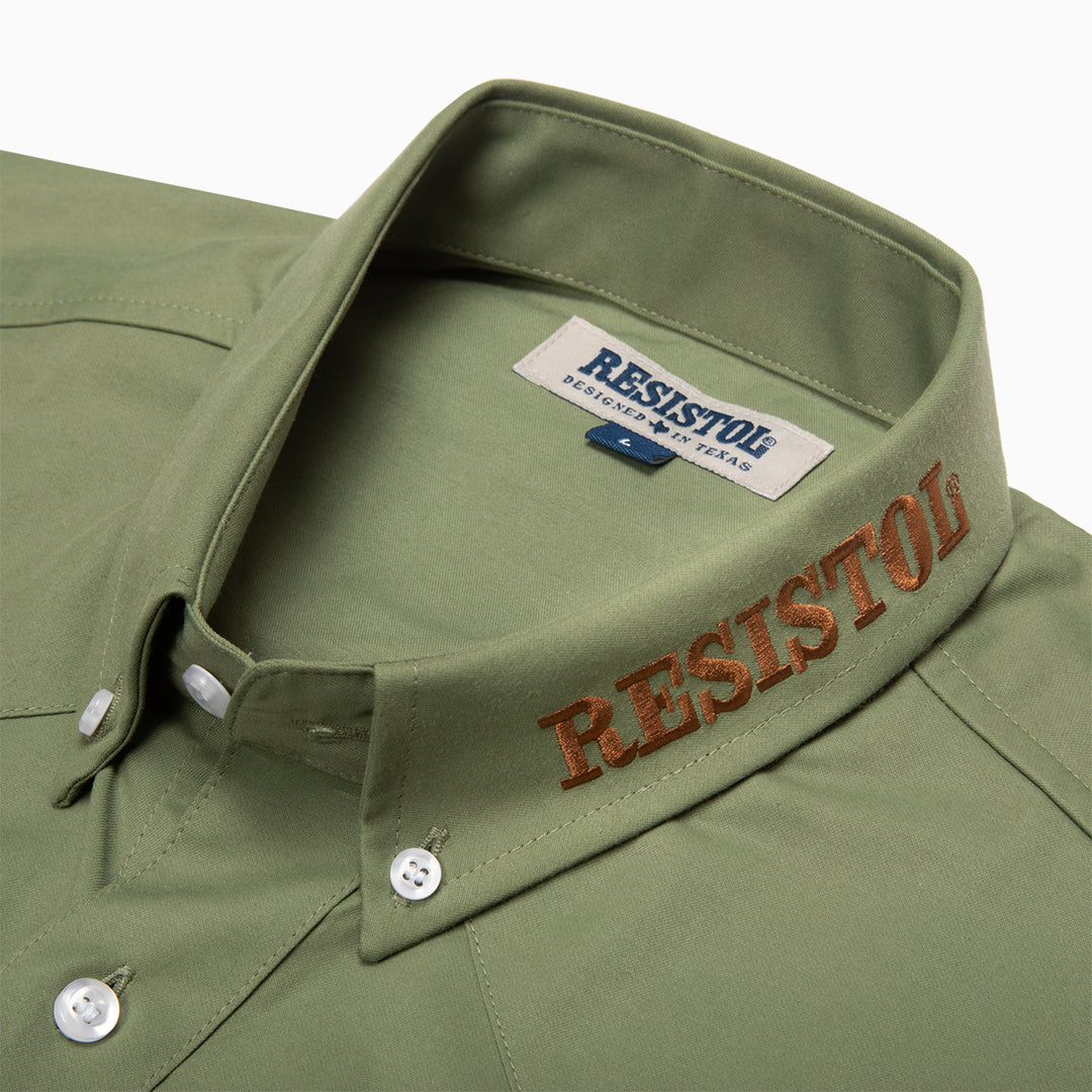 Resistol Marketing Shirt - Olive - RESISTOL Cowboy Hats