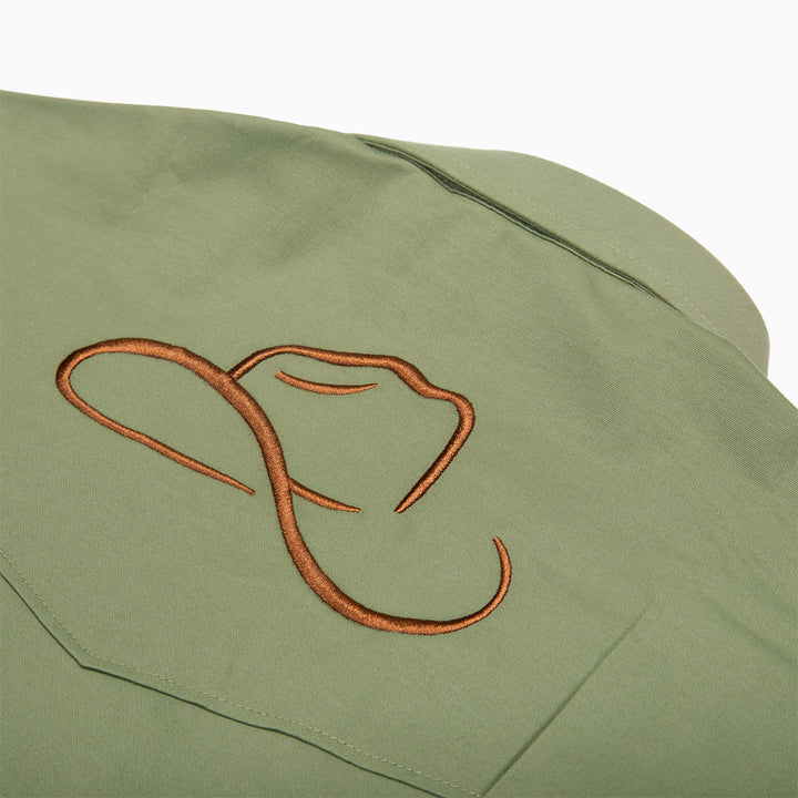 Resistol Marketing Shirt - Olive - RESISTOL Cowboy Hats