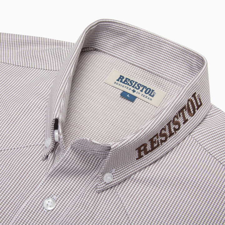 Resistol Marketing Shirt - Grey Pinstripe - RESISTOL Cowboy Hats