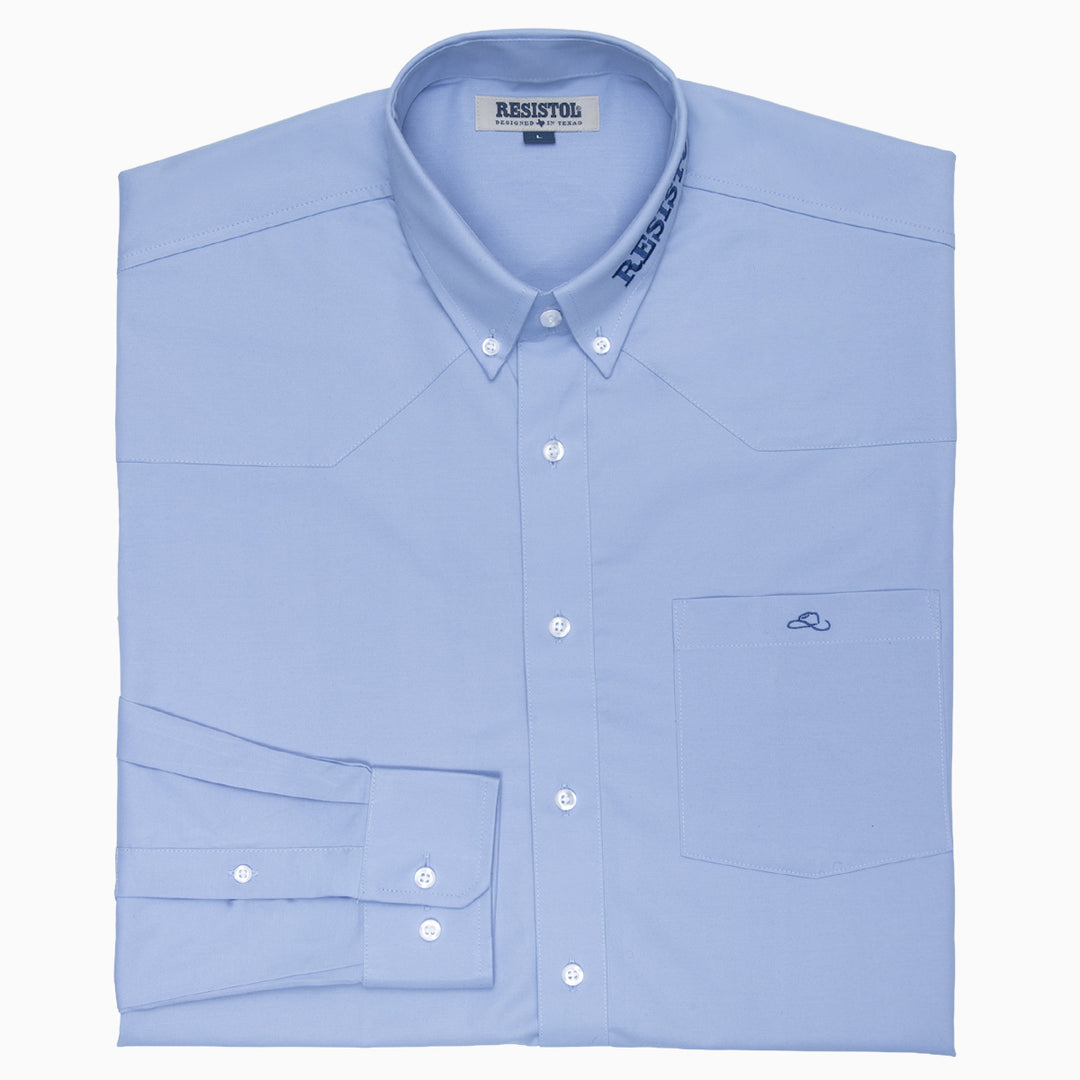 Resistol Marketing Shirt - Light Blue - RESISTOL Cowboy Hats