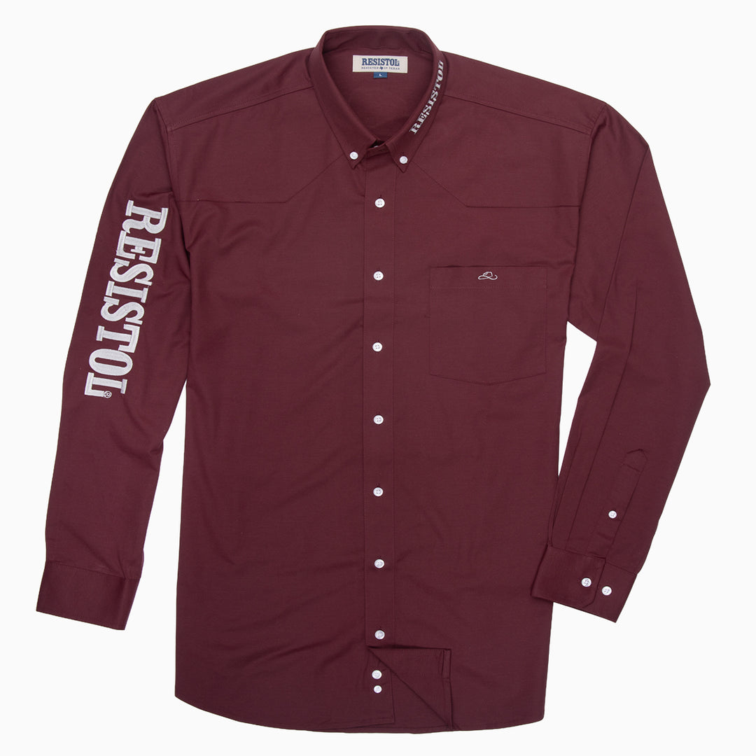 Resistol Marketing Shirt - Wine - RESISTOL Cowboy Hats