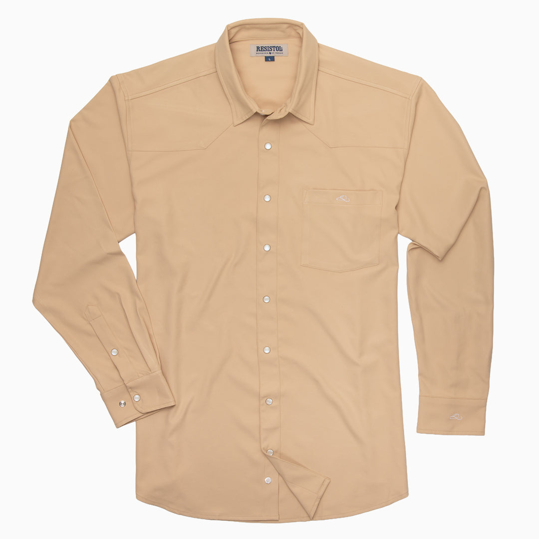 Resistol Performance Shirt - Tan - RESISTOL Cowboy Hats