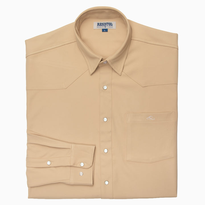 Resistol Performance Shirt - Tan - RESISTOL Cowboy Hats
