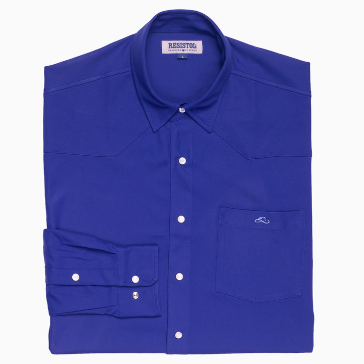 Resistol Performance Shirt - Blue - RESISTOL Cowboy Hats