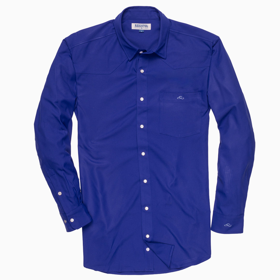 Resistol Performance Shirt - Blue - RESISTOL Cowboy Hats