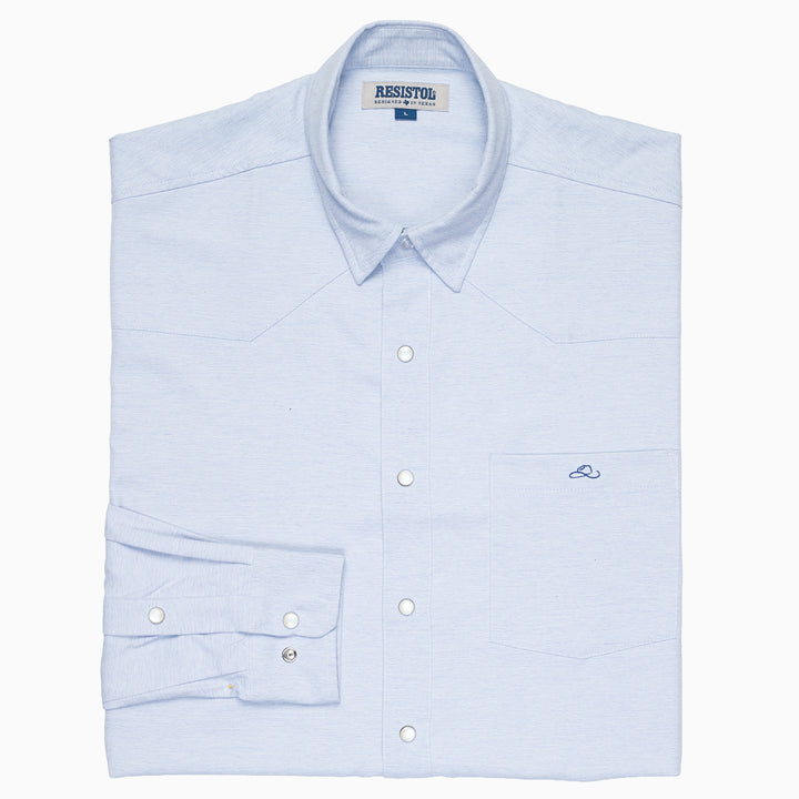 Resistol Performance Shirt - Light Blue - RESISTOL Cowboy Hats