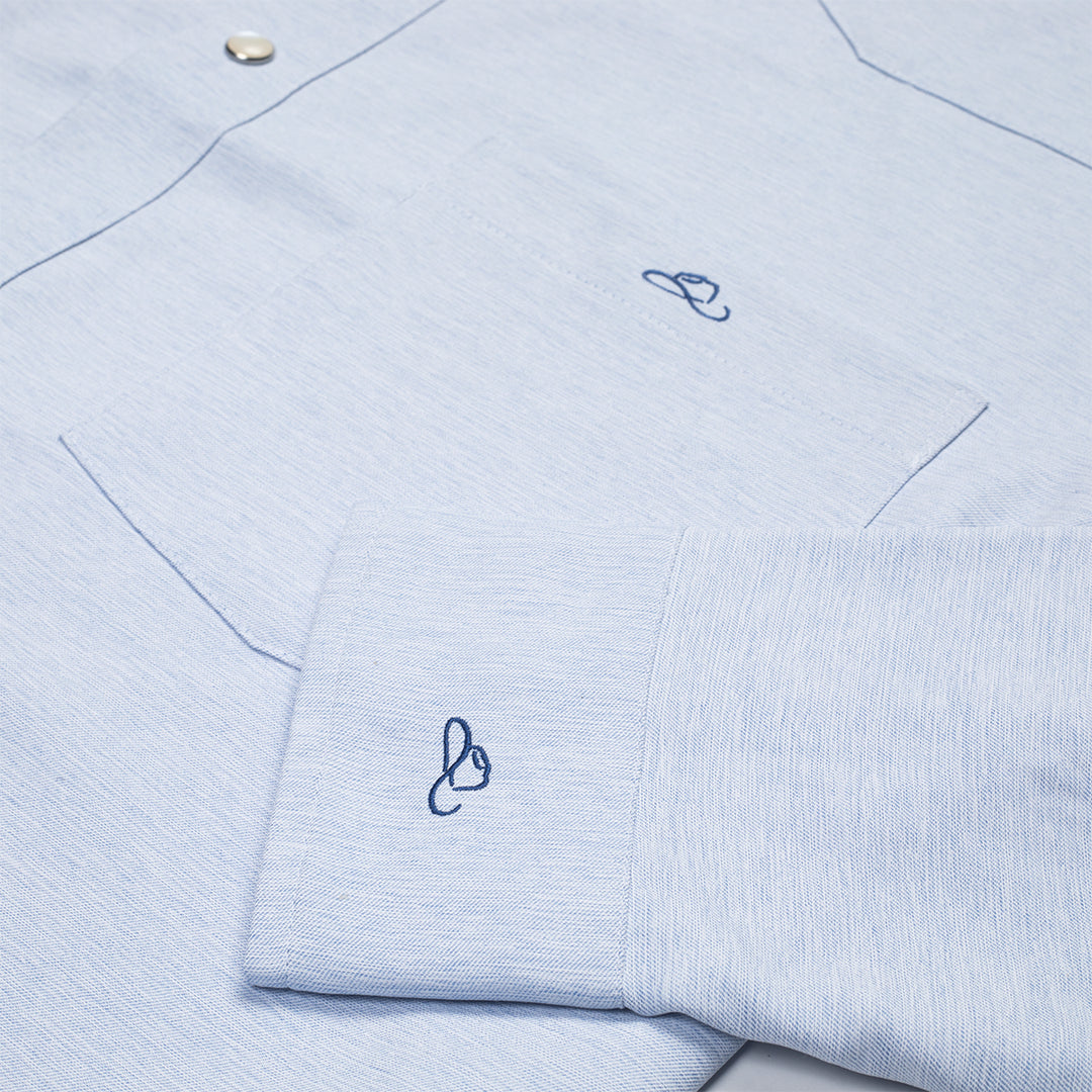 Resistol Performance Shirt - Light Blue - RESISTOL Cowboy Hats