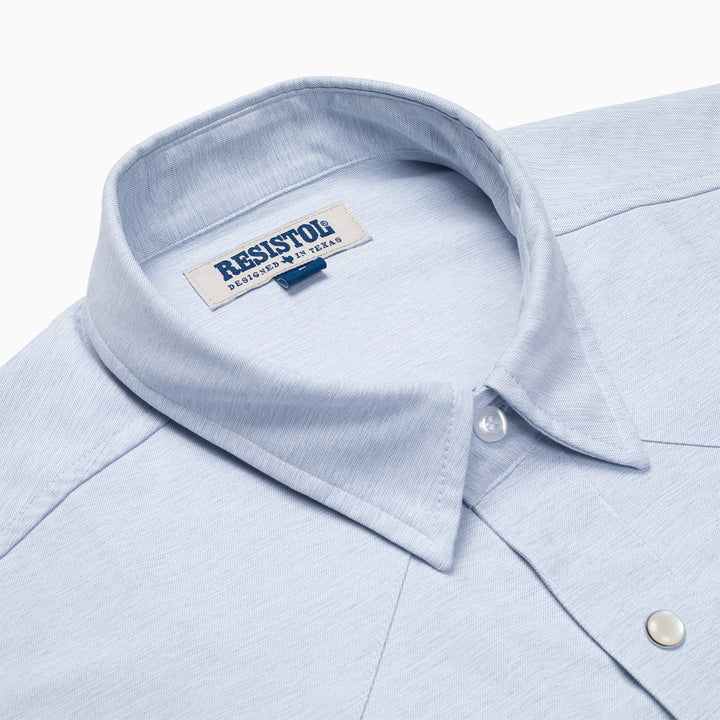 Resistol Performance Shirt - Light Blue - RESISTOL Cowboy Hats