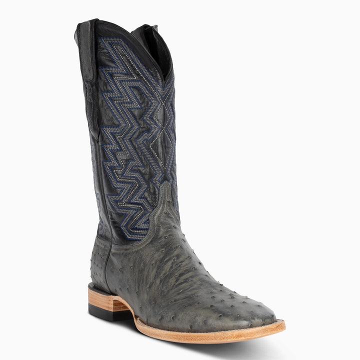 Grey Full Quill Ostrich - Square