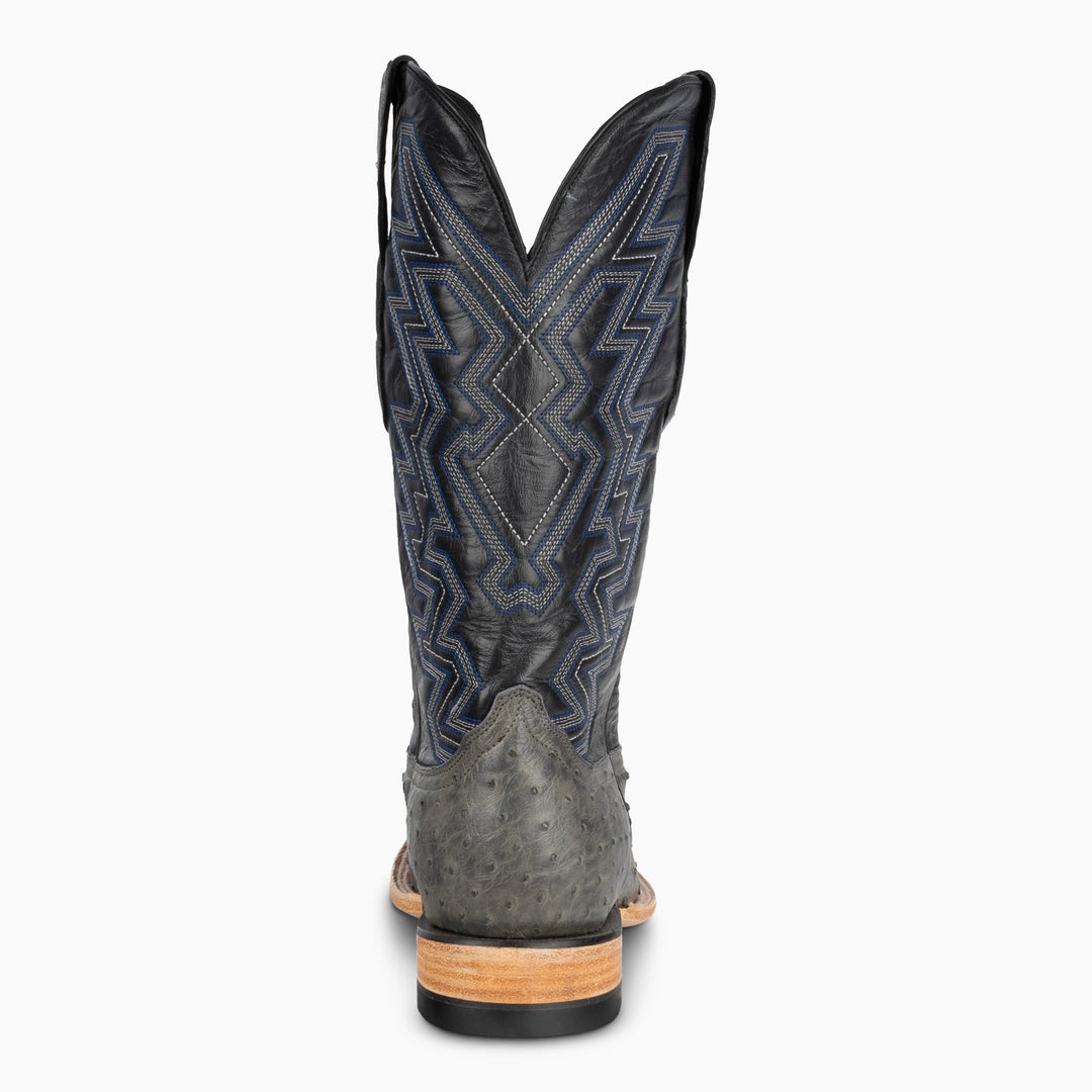Grey Full Quill Ostrich - Square