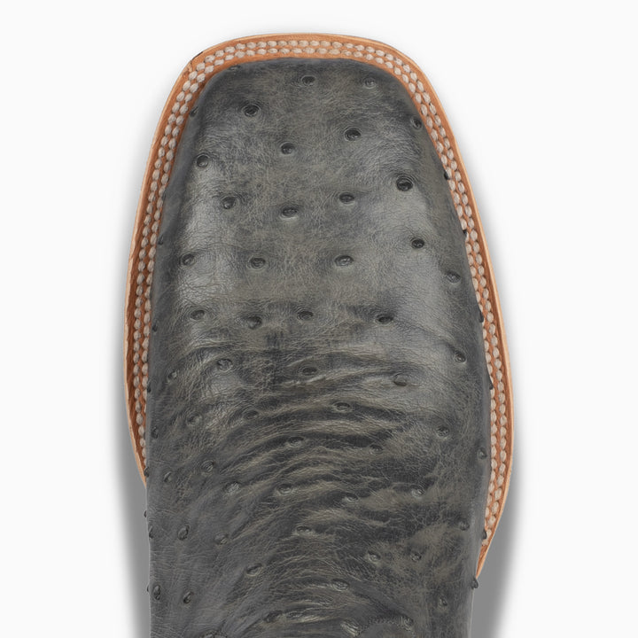Grey Full Quill Ostrich - Square