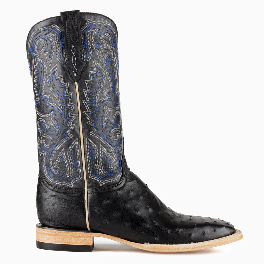 Black Full Quill Ostrich - Square - RESISTOL Cowboy Hats
