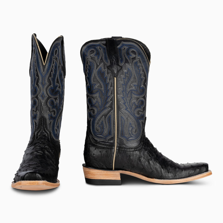 Black Full Quill Ostrich - Cutter - RESISTOL Cowboy Hats