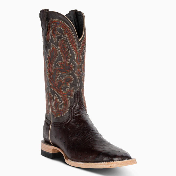 Nicotine Full Quill Ostrich - Square - RESISTOL Cowboy Hats