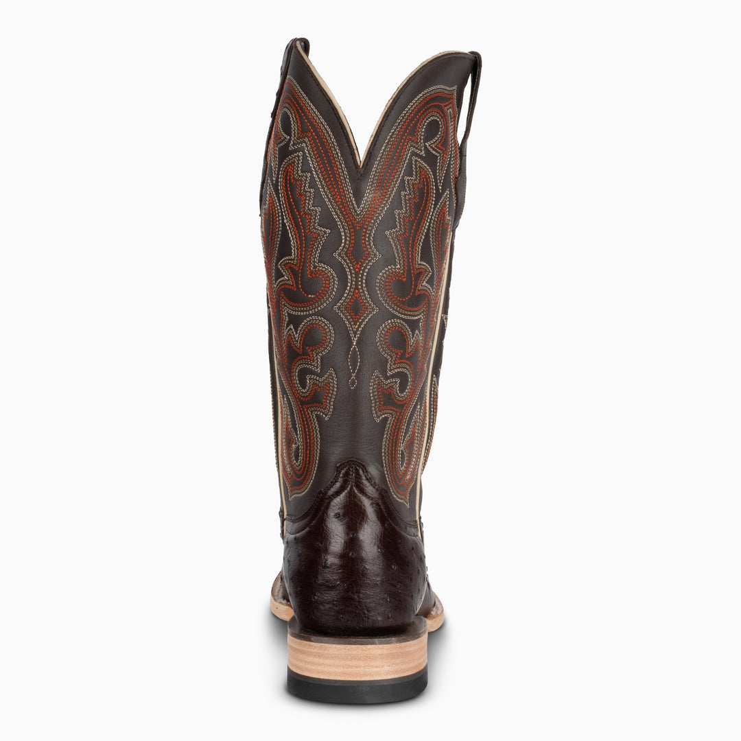 Nicotine Full Quill Ostrich - Square - RESISTOL Cowboy Hats